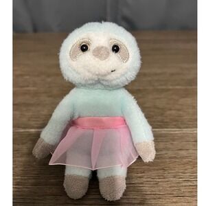 Ballerina Sloth Plush Stuffed Animal Toy Pink Tutu Adorable Kids